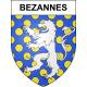 Pegatinas escudo de armas de Bezannes adhesivo de la etiqueta engomada