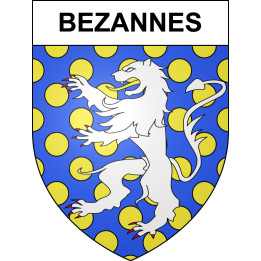 Bezannes 51 ville sticker blason écusson autocollant adhésif