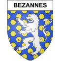 Bezannes Sticker wappen, gelsenkirchen, augsburg, klebender aufkleber