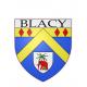 Pegatinas escudo de armas de Blacy adhesivo de la etiqueta engomada