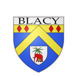 Blacy 51 ville sticker blason écusson autocollant adhésif