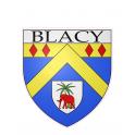 Pegatinas escudo de armas de Blacy adhesivo de la etiqueta engomada