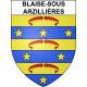 Pegatinas escudo de armas de Blaise-sous-Arzillières adhesivo de la etiqueta engomada