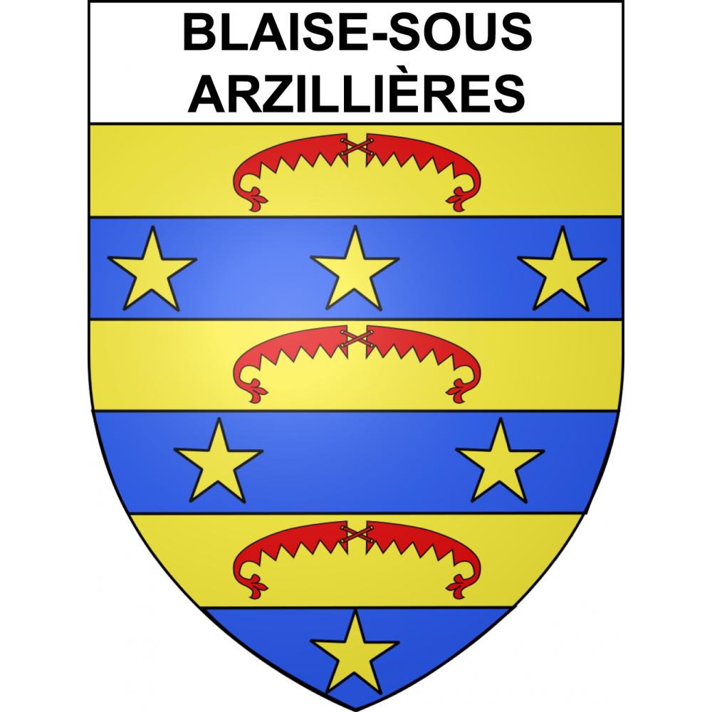 Pegatinas escudo de armas de Blaise-sous-Arzillières adhesivo de la etiqueta engomada