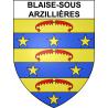 Pegatinas escudo de armas de Blaise-sous-Arzillières adhesivo de la etiqueta engomada