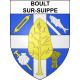 Pegatinas escudo de armas de Boult-sur-Suippe adhesivo de la etiqueta engomada