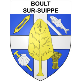 Boult-sur-Suippe 51 ville sticker blason écusson autocollant adhésif