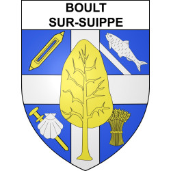 Adesivi stemma Boult-sur-Suippe adesivo