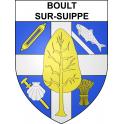 Stickers coat of arms Boult-sur-Suippe adhesive sticker