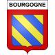 Pegatinas escudo de armas de Bourgogne adhesivo de la etiqueta engomada