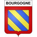Bourgogne Sticker wappen, gelsenkirchen, augsburg, klebender aufkleber