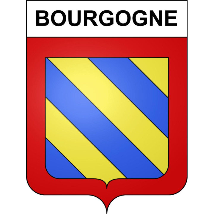 Pegatinas escudo de armas de Bourgogne adhesivo de la etiqueta engomada