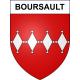 Pegatinas escudo de armas de Boursault adhesivo de la etiqueta engomada