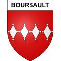 Stickers coat of arms Boursault adhesive sticker