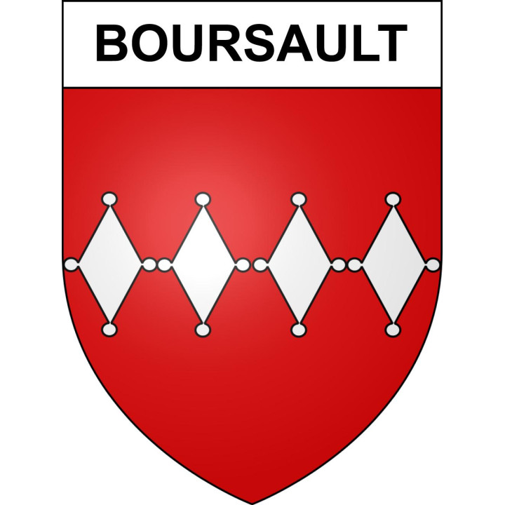 Boursault 51 ville sticker blason écusson autocollant adhésif