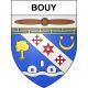 Pegatinas escudo de armas de Bouy adhesivo de la etiqueta engomada
