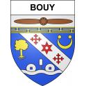 Bouy Sticker wappen, gelsenkirchen, augsburg, klebender aufkleber