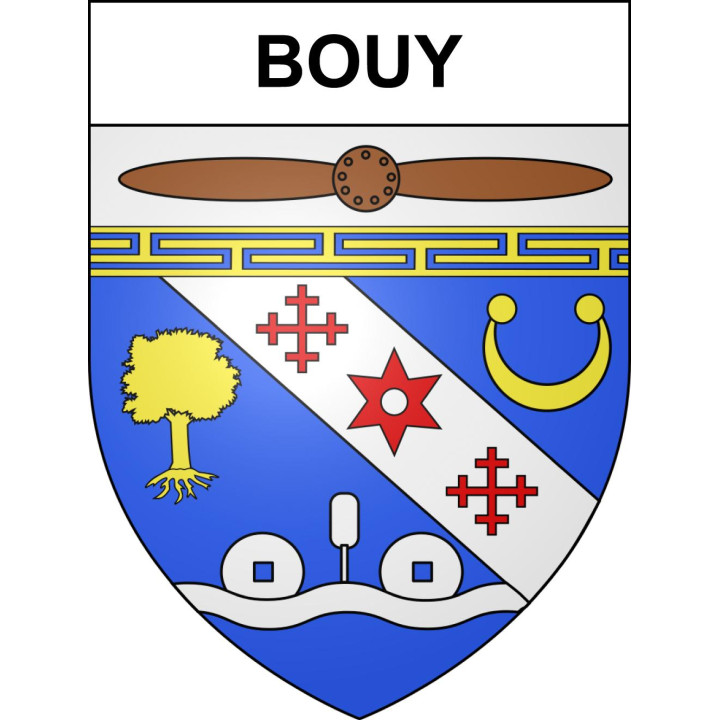 Bouy Sticker wappen, gelsenkirchen, augsburg, klebender aufkleber