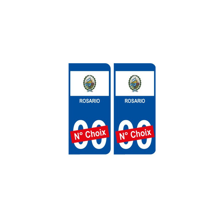 Rosario ville sticker numéro au choix autocollant drapeau Argentine city