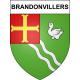 Brandonvillers 51 ville sticker blason écusson autocollant adhésif
