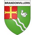 Brandonvillers 51 ville sticker blason écusson autocollant adhésif