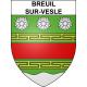 Pegatinas escudo de armas de Breuil-sur-Vesle adhesivo de la etiqueta engomada