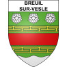Stickers coat of arms Breuil-sur-Vesle adhesive sticker
