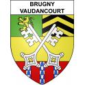 Brugny-Vaudancourt 51 ville sticker blason écusson autocollant adhésif