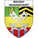 Stickers coat of arms Brugny-Vaudancourt adhesive sticker