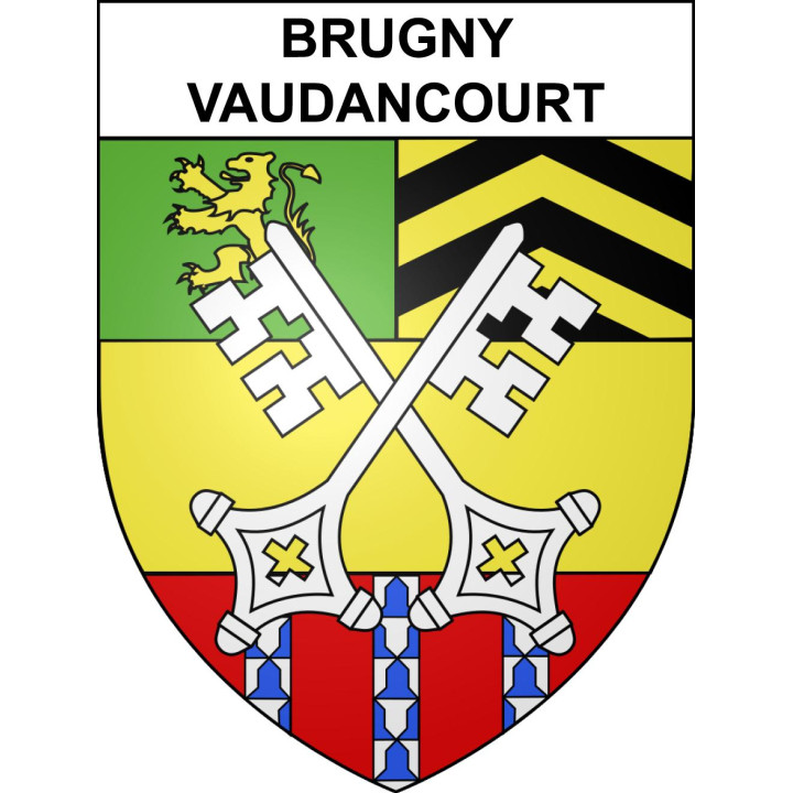 Stickers coat of arms Brugny-Vaudancourt adhesive sticker