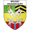 Pegatinas escudo de armas de Brugny-Vaudancourt adhesivo de la etiqueta engomada