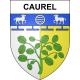 Caurel 51 ville sticker blason écusson autocollant adhésif