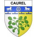 Pegatinas escudo de armas de Caurel adhesivo de la etiqueta engomada