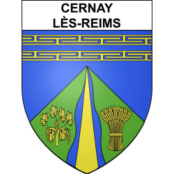 Adesivi stemma Cernay-lès-Reims adesivo
