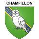 Champillon 51 ville sticker blason écusson autocollant adhésif
