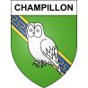 Champillon 51 ville sticker blason écusson autocollant adhésif