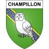 Champillon Sticker wappen, gelsenkirchen, augsburg, klebender aufkleber