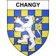 Pegatinas escudo de armas de Changy adhesivo de la etiqueta engomada