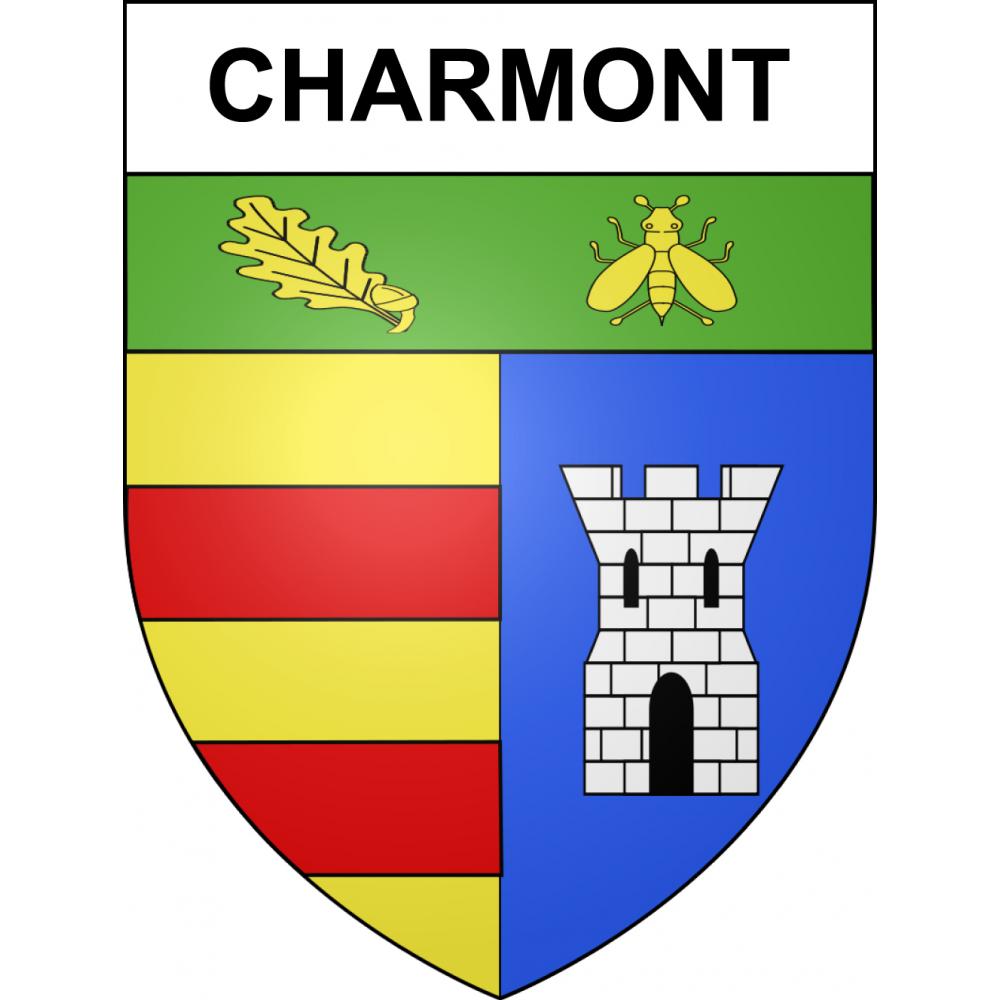 Charmont 51 ville sticker blason écusson autocollant adhésif