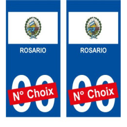 Rosario ville sticker numéro au choix autocollant drapeau Argentine city