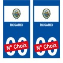 Rosario ville sticker numéro au choix autocollant drapeau Argentine city
