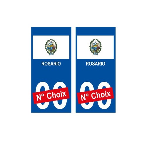 Rosario ville sticker numéro au choix autocollant drapeau Argentine city