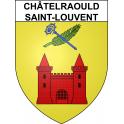 Châtelraould-Saint-Louvent 51 ville sticker blason écusson autocollant adhésif