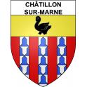 Châtillon-sur-Marne Sticker wappen, gelsenkirchen, augsburg, klebender aufkleber