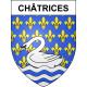 Châtrices Sticker wappen, gelsenkirchen, augsburg, klebender aufkleber