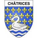Stickers coat of arms Châtrices adhesive sticker