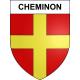 Cheminon 51 ville sticker blason écusson autocollant adhésif