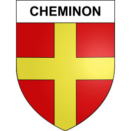 Cheminon 51 ville sticker blason écusson autocollant adhésif