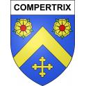 Compertrix 51 ville sticker blason écusson autocollant adhésif
