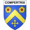 Pegatinas escudo de armas de Compertrix adhesivo de la etiqueta engomada